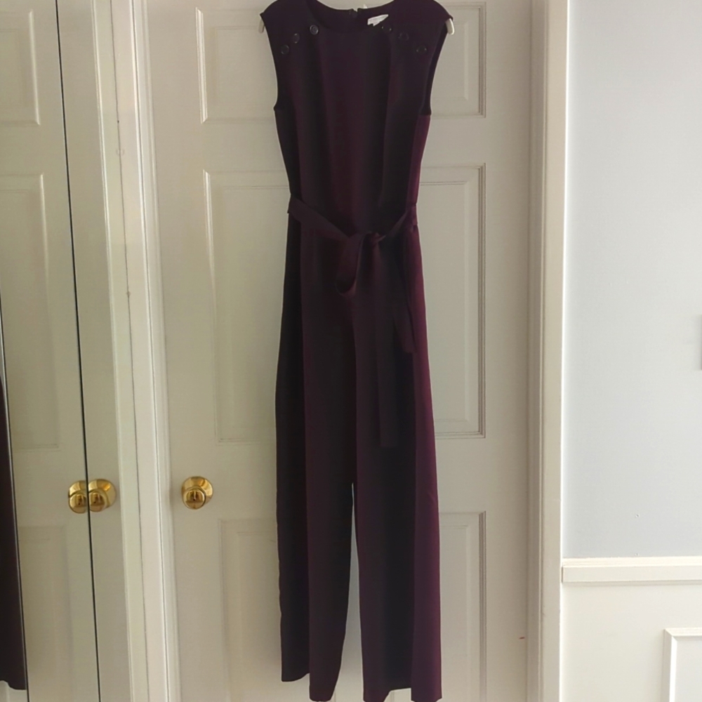 NY&Co Plum Jumpsuit